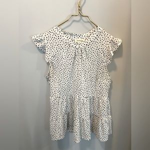 Monteau Sleeveless Peplum Blouse